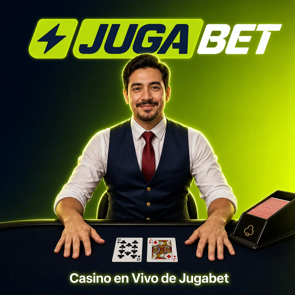 Casino en vivo de Jugabet con crupieres humanos: ruleta, blackjack, baccarat, póker y game shows como Crazy Time.