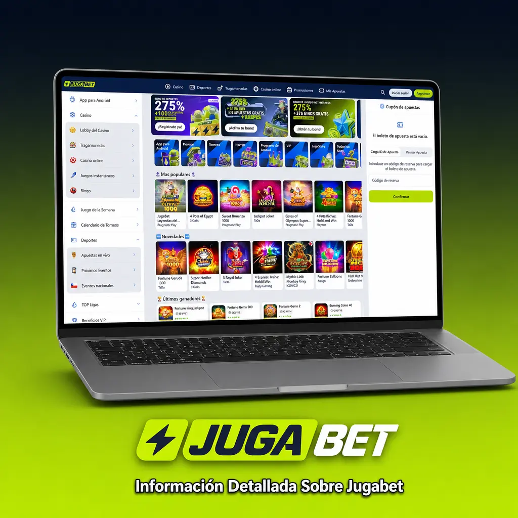 Jugabet: plataforma chilena de apuestas deportivas y casino online, con app segura para Android e iOS