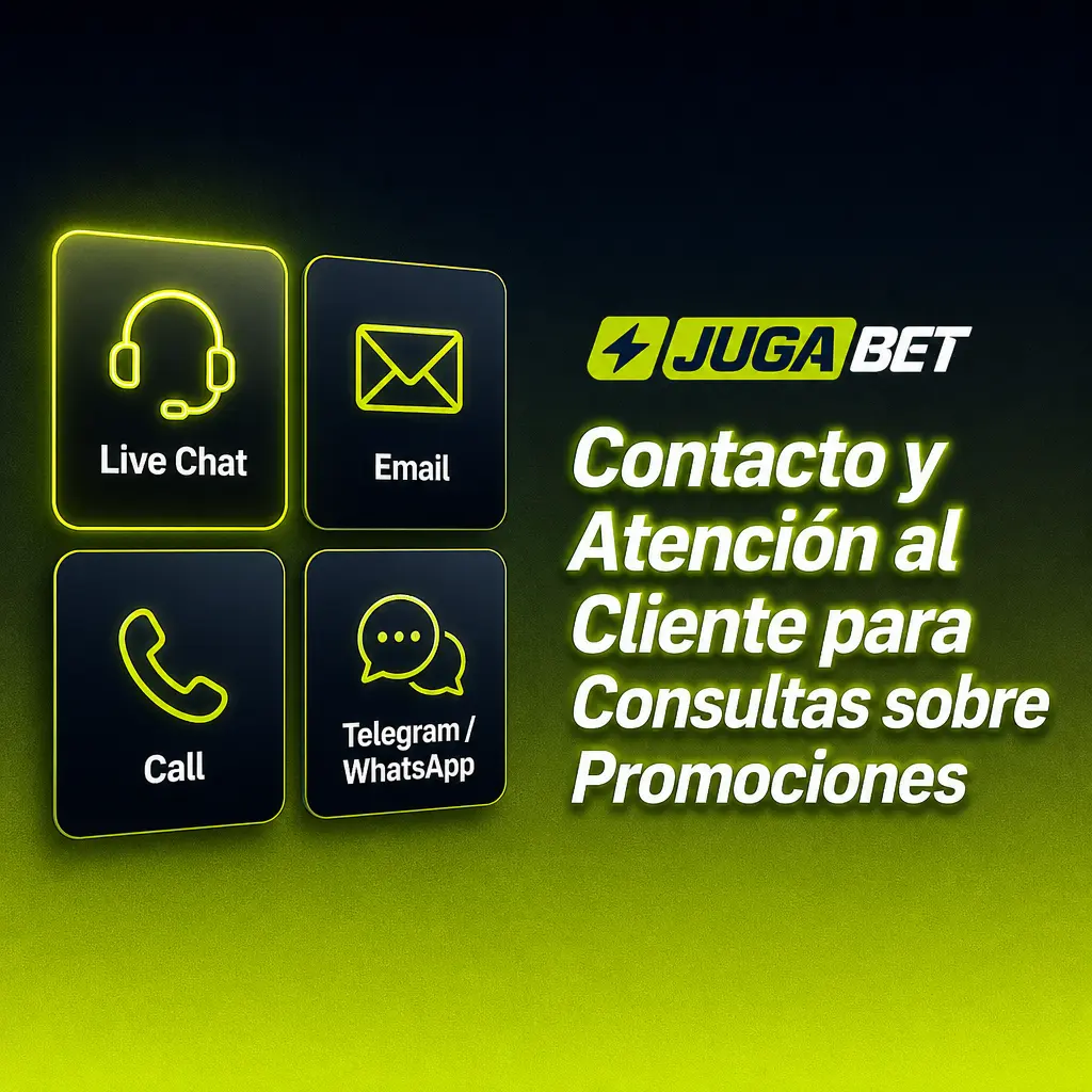 Servicio de atención al cliente de Jugabet disponible 24/7 para consultas sobre bonos, promociones y requisitos de apuesta.
