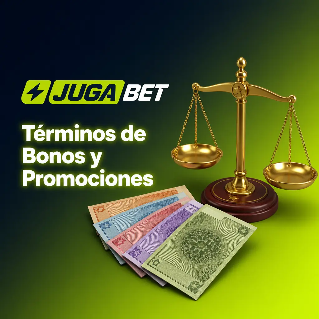 Términos y condiciones de bonos y promociones de Jugabet: requisitos de apuesta, plazos y reglas de uso.