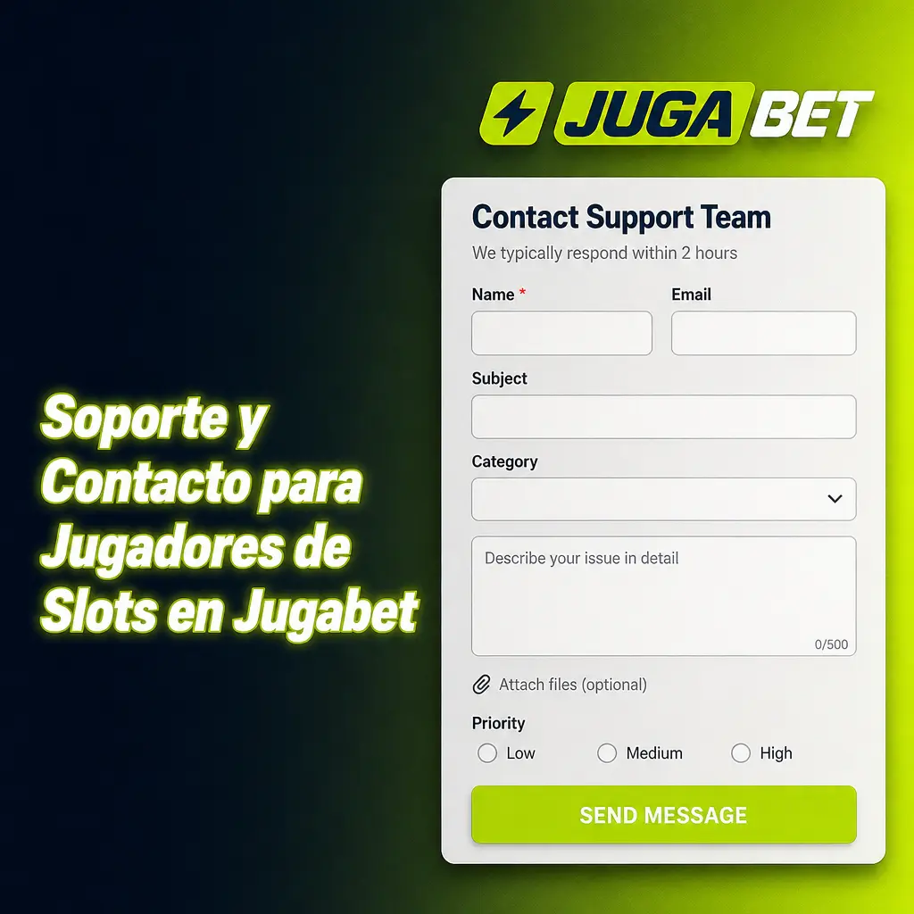 Soporte 24/7 de Jugabet para jugadores de tragamonedas: chat en vivo, correo, WhatsApp y preguntas frecuentes.